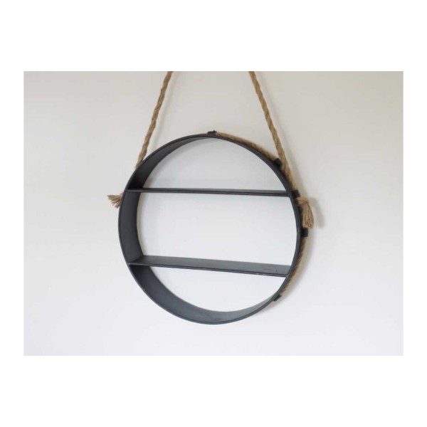 Round Shelving Unit with Rope
