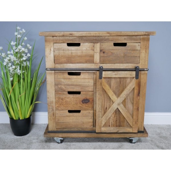 Jupiter Industrial Sliding 5 Drawer Cabinet