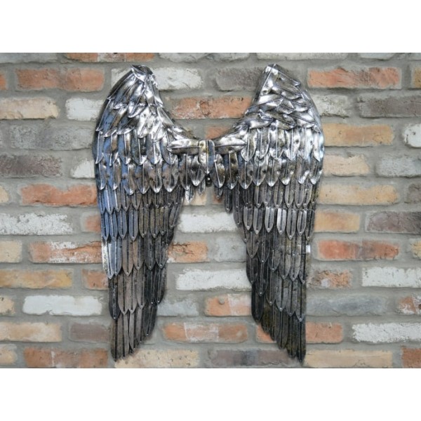 Large Silver Angel Wings 