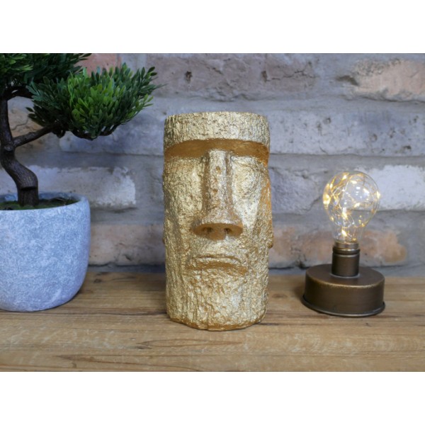 Gold Easter Island Head - Small