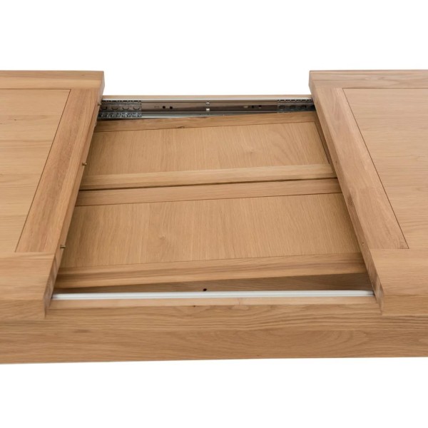 132cm Oak Extending Dining Table 