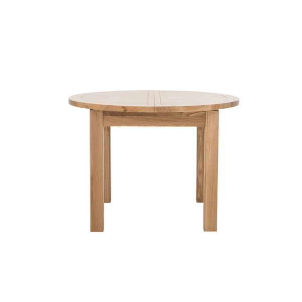 CAL 1.1m Solid Wood Round Extending Dining Table