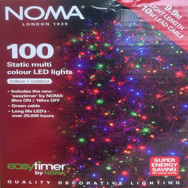 NOMA 100 LED 9.9m Multi Colour Lights