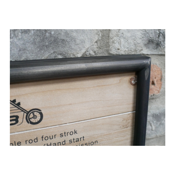 Framed Motorbike Clock