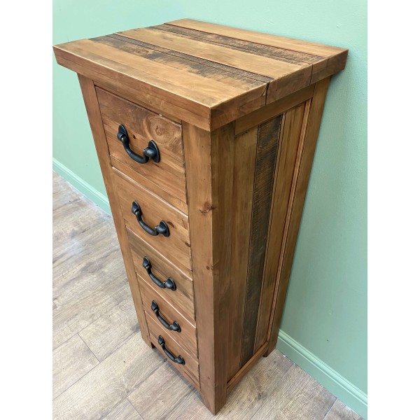 Cotswold Rustic Wellington 5 Drawer Chest