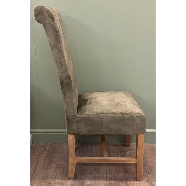 Cambridge Olive Green Velvet Dining Chair