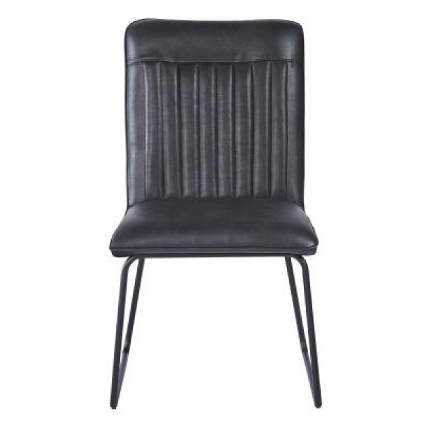 Hew PU Dark Grey Dining Chair