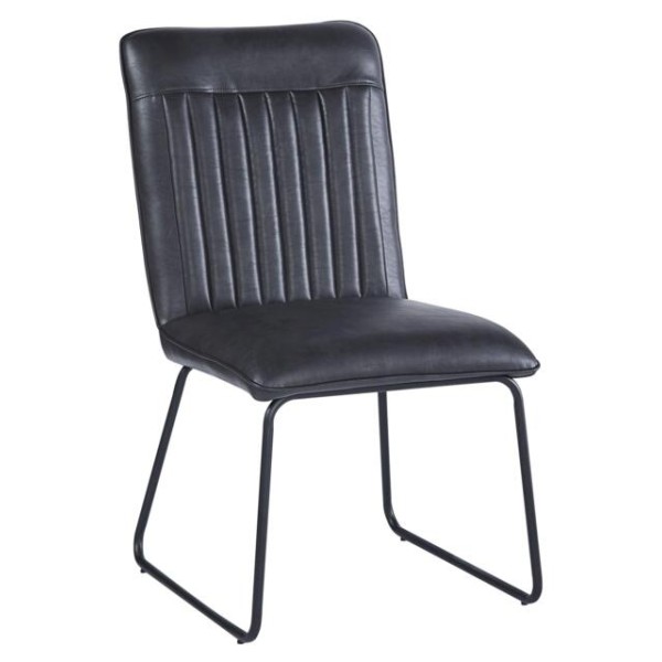 Hew PU Dark Grey Dining Chair