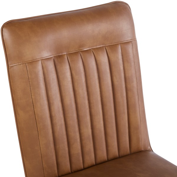 Hew PU Brown Dining Chair