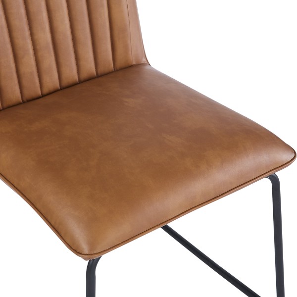 Hew PU Brown Dining Chair