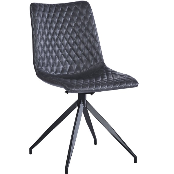 VALI Pu Dark Grey - Swivel Black Legs