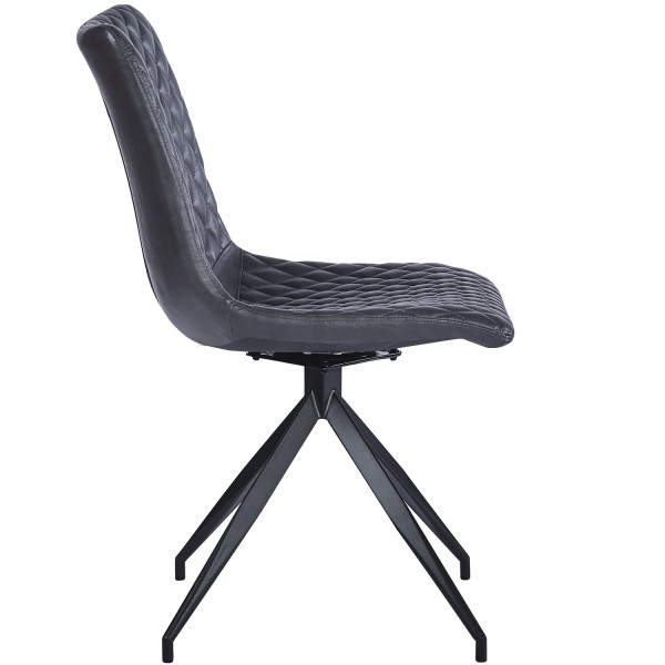 VALI Pu Dark Grey - Swivel Black Legs