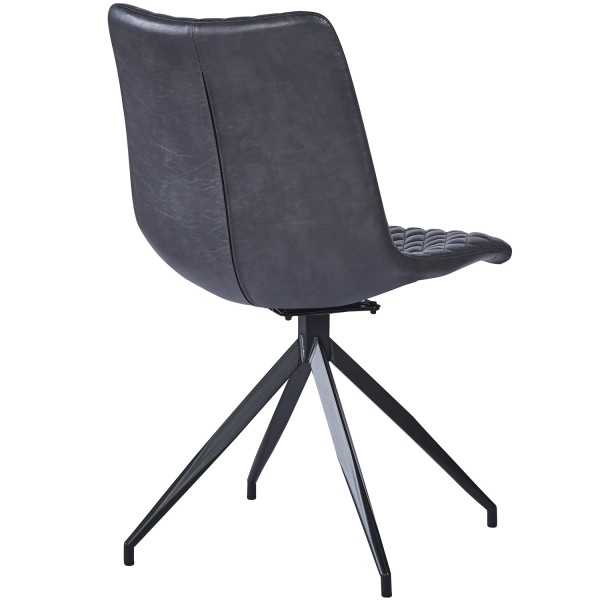 VALI Pu Dark Grey - Swivel Black Legs