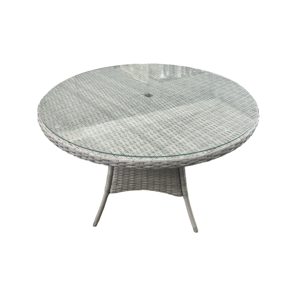 5 Piece Aluminium Slate Grey Rattan Dining Set