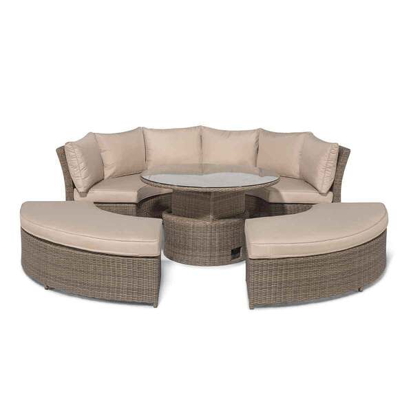 Maze Rattan Winchester Lifestyle Suite with Rising Table