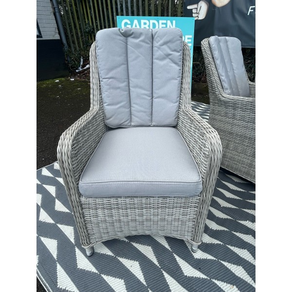 Maze Oxford 6 Seat Fire Pit Dining Set