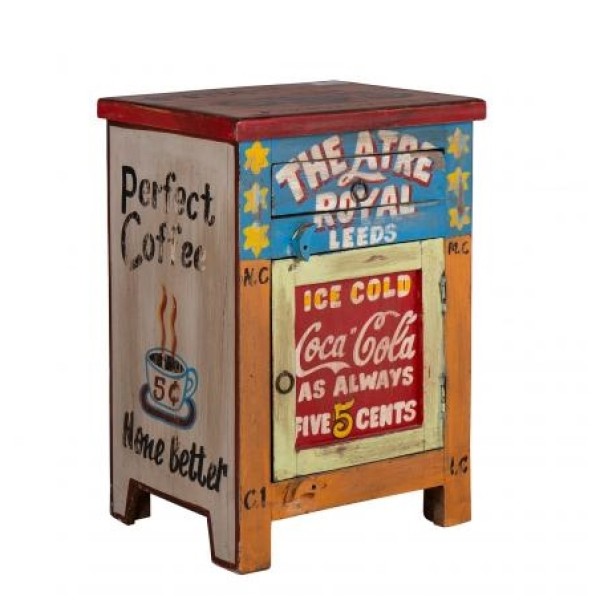 Hand Painted Vintage Cabinet