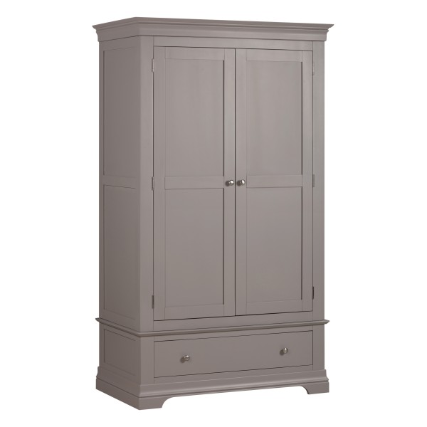 Province Grey 2 Door 2 Drawer Wardrobe