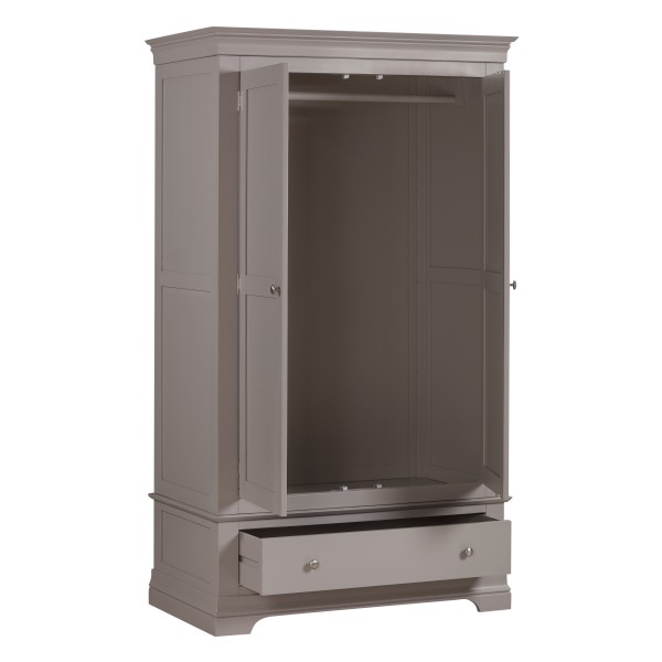 Province Grey 2 Door 2 Drawer Wardrobe