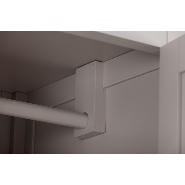 Province Grey 2 Door 2 Drawer Wardrobe