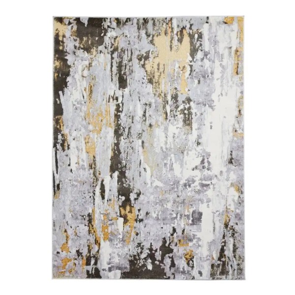 Apollo Grey and Gold Rug 160cm x 220cm