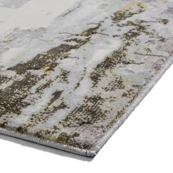 Apollo Grey and Gold Rug 160cm x 220cm