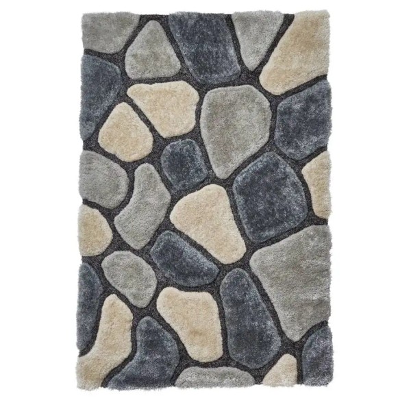 Noble House Pebbles 5858 Grey Blue Rug 150cm x 230cm