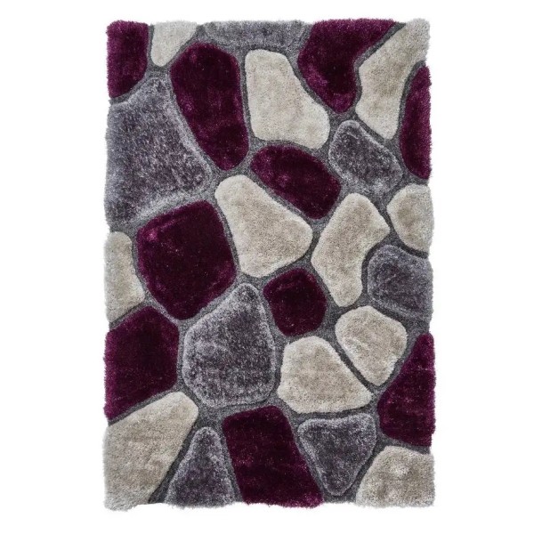 Noble House Pebbles 5858 Grey Purple Rug 150cm x 230cm