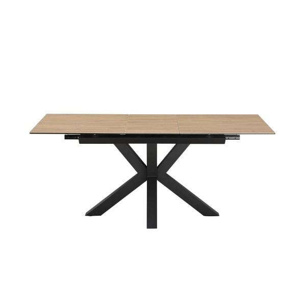 Oak Veneer 1.2m Butterfly Extending Table