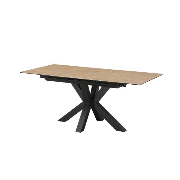 Oak Veneer 1.2m Butterfly Extending Table