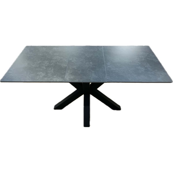 Dark Grey 1.2m Ceramic extending dining table