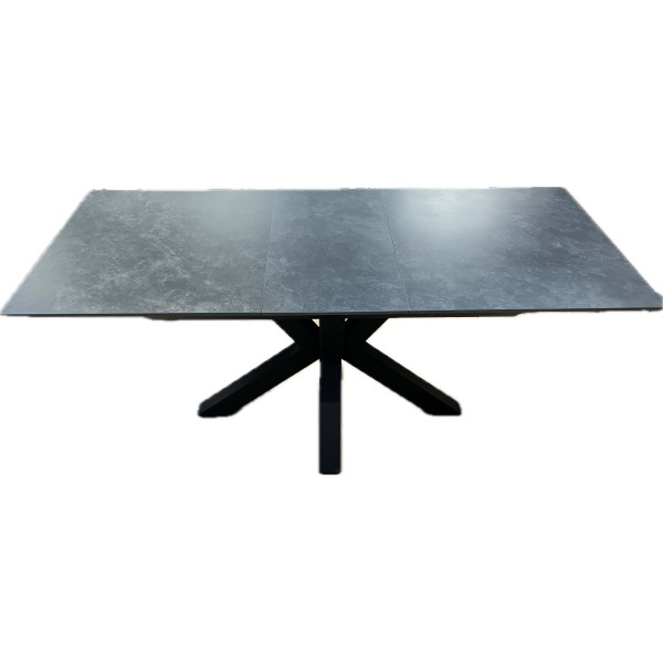 Dark Grey 1.4m Ceramic extending dining table