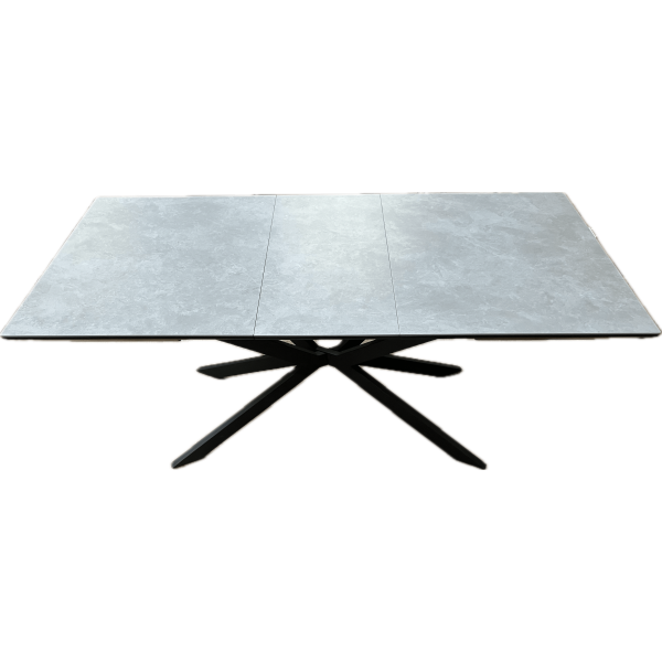 Light Grey 1.4m ceramic extending dining table
