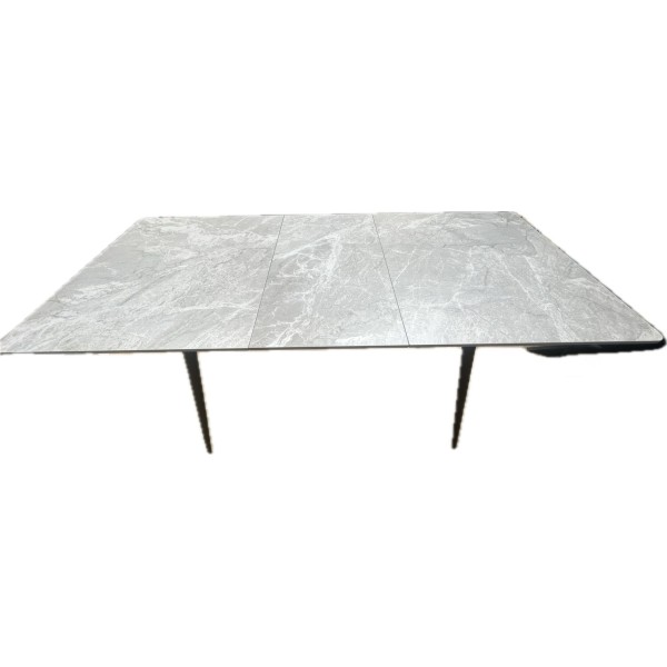 Medium Grey Sintered Stone (Ceramic) 1.3m Extending Dining Table