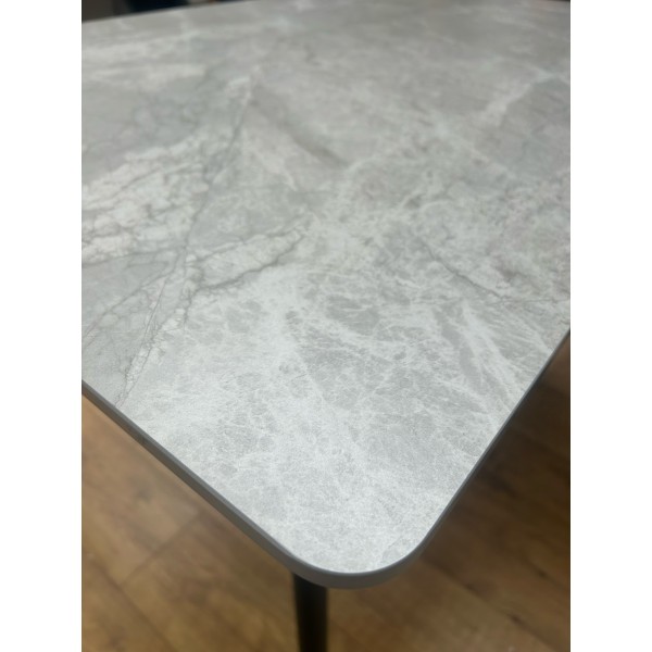 Medium Grey Sintered Stone (Ceramic) 1.3m Extending Dining Table