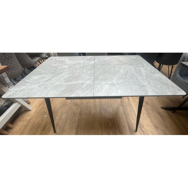 Medium Grey Sintered Stone (Ceramic) 1.3m Extending Dining Table