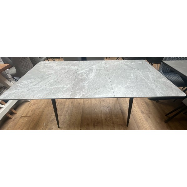 Medium Grey Sintered Stone (Ceramic) 1.3m Extending Dining Table