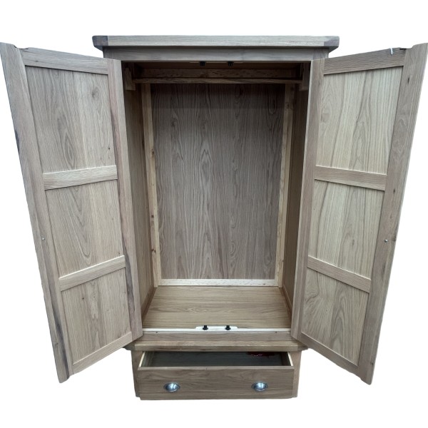 York Oak Double Wardrobe