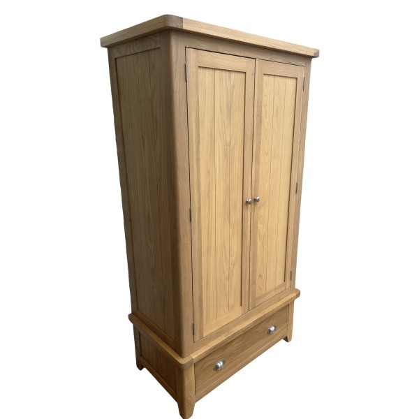 York Oak Double Wardrobe