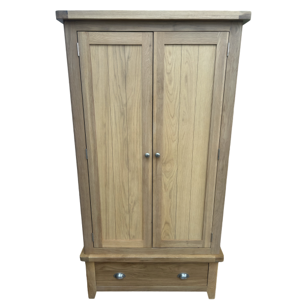 York Oak Double Wardrobe