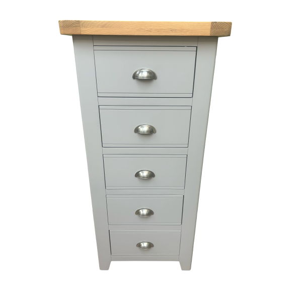 York Painted Tallboy 5 Drawer Chest